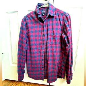 J. Crew Checkered Flannel Long Sleeve Shirt
